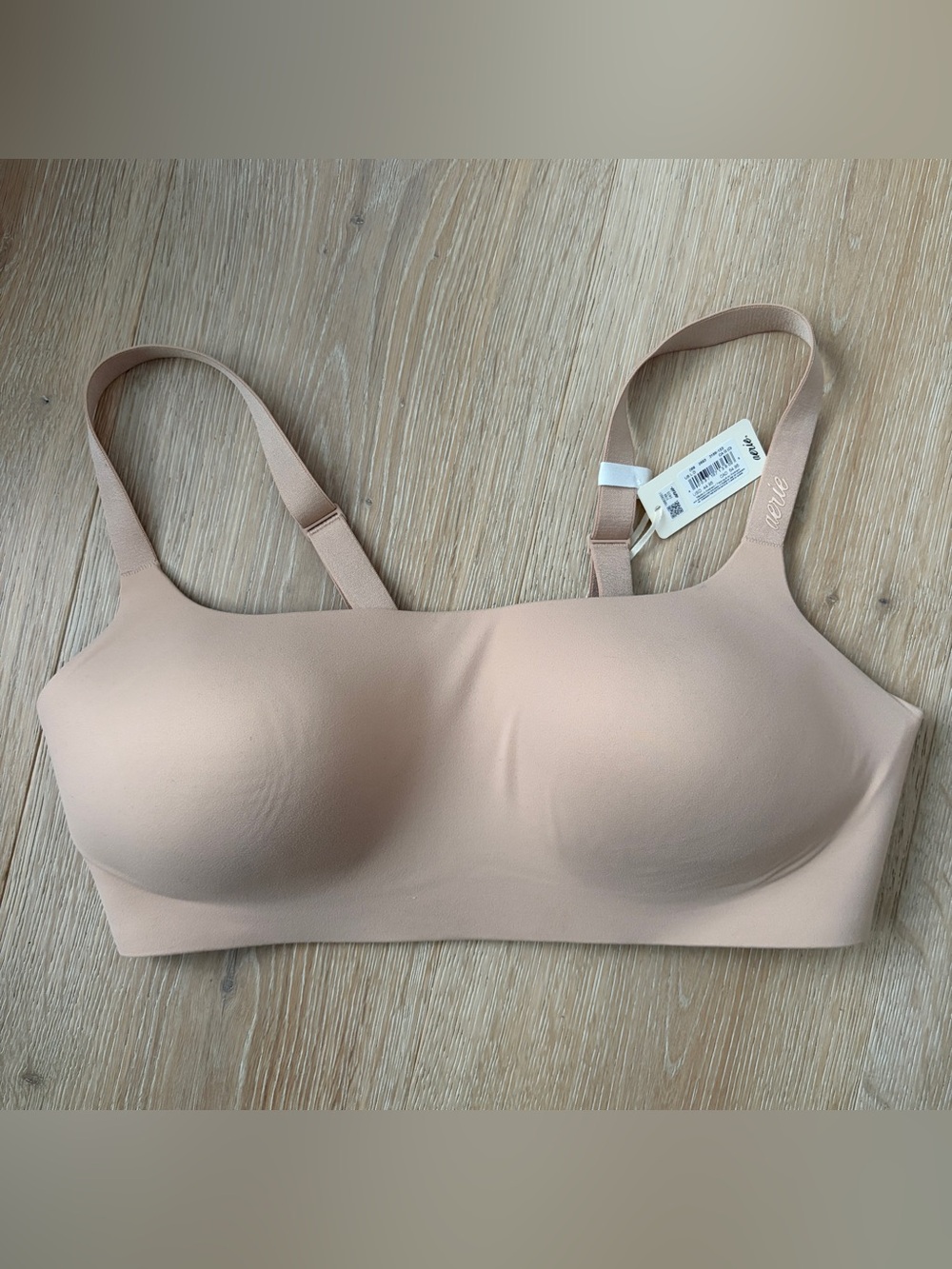 Aerie SMOOTHEZ Wireless Bra Nude Beige Size Large D Cup NWT*E20